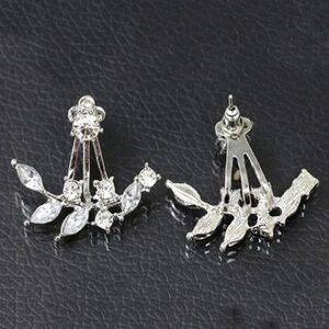 Silver Leaf Stud Earrings